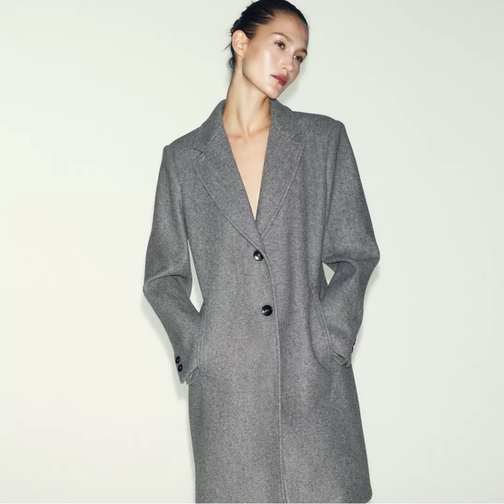 Zara Classic Gray Trench Coat
